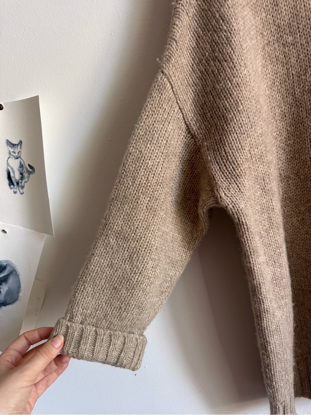 Jenni Kayne Alpaca Cocoon Crewneck Sweater M - Picture 7 of 11